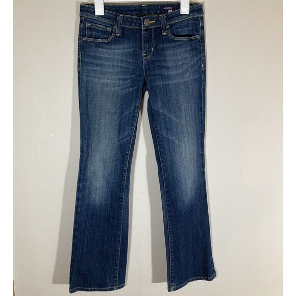VIGOSS Jeans Womens 7/8 (30x30.5) Blue Bootcut Denim Western Low Rise 90s Y2K - Picture 1 of 10